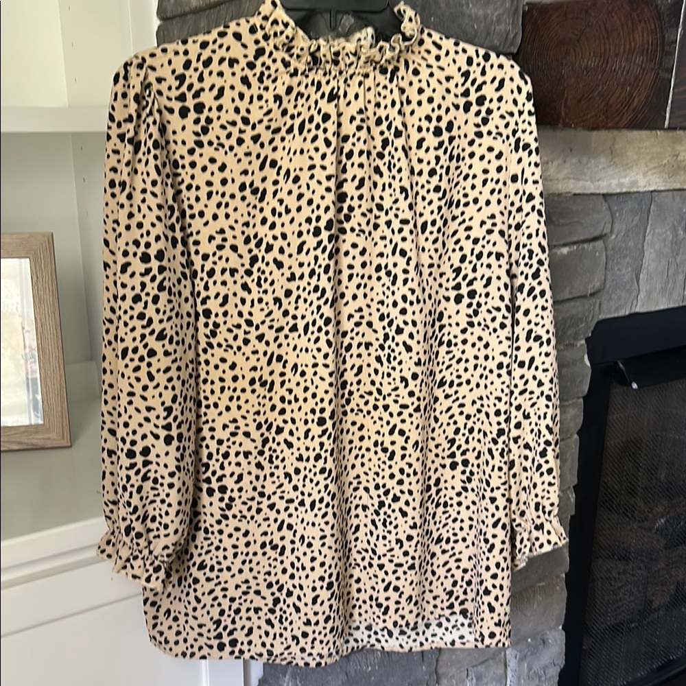 Leopard Print Women's Blouse